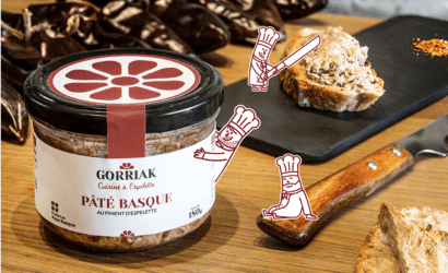 pâté basque au piment d'Espelette gorriak 100% local